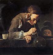 Jean Baptiste Simeon Chardin Boy Blowing Bubbles oil painting reproduction